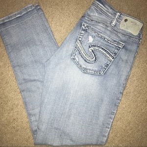 Silver Boyfriend Jeans 30x29